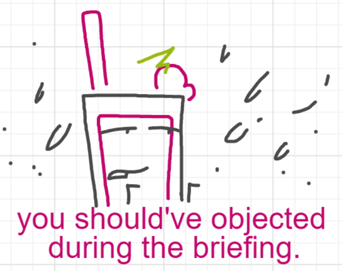 A panel from I've Been Everywhere, Man, episode nine of the Board Boards object show by Furretwalk/WalkingFurret.